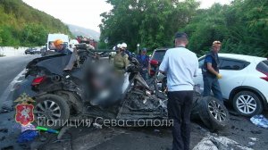 На трассе Ялта - Севастополь произошло ДТП с участием 6 автомобилей