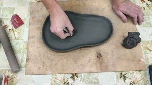 Мастер-класс тарелка авокадо из глины без гончарного круга