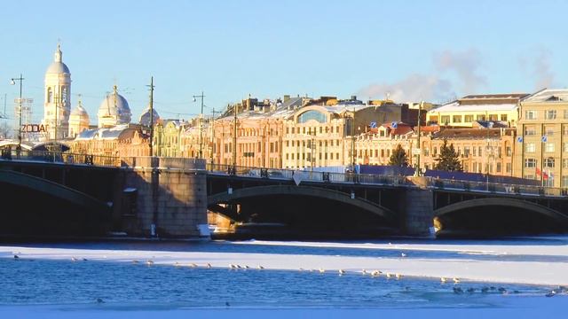 Солнечный Санкт Петербург 12.01.2019.  видео зарисовки Владимир Шкваря SVkadr