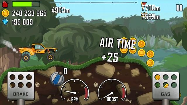 Hill Climb Racing \ Jungle \ 8294 meters on Trophy Truck смотреть онлайн