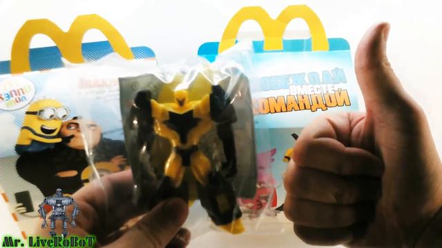 Mr. LiveRoBoT - Распаковка и Обзор Игрушки из Хэппи Мил =БАМБЛБИ= TRANSFORMERS ROBOTS IN DISGUISE смотреть онлайн
