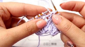 Ажурная кофта спицами  с круглой кокеткой "Сирень" Описание Схема