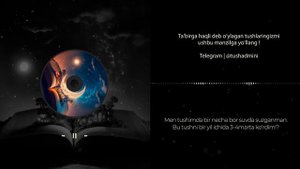 Tushda suvda suzish haqida | Ustoz Abdulloh Zufar