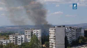 ТВ "Черно море" - Пожар на паркинг зад 304 блок в квартал Владислав Варненчик   27.08.2016 г.