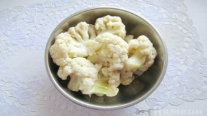 Цветная капуста с яйцом и мукой