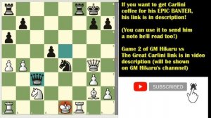 GM Hikaru Sets Brutal Juicer Trap For World Famous Trash Talker The Great Carlini! Game 1 of 2