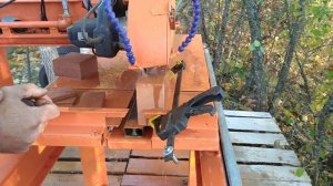 Резка печного кирпича на ребро 125 - 140мм.