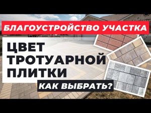 Цвет тротуарной плитки Как выбрать