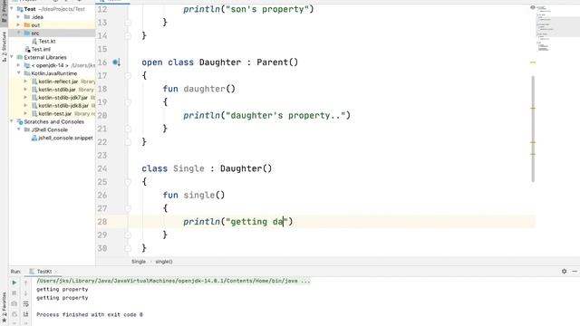 Advance kotlin hybrid inheritance in hindi - part -16 смотреть онлайн