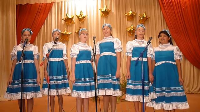 Детская фольклорная группа «Карусель», с.Бурукшун, 10-14 лет, Песня «Девки думали, гадали» смотреть онлайн