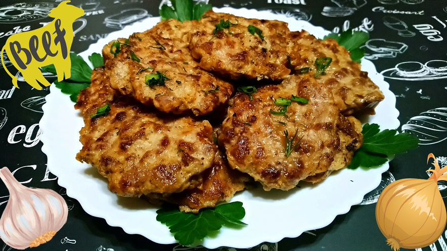 МЯСНЫЕ ОЛАДЬИ ИЗ ГОВЯДИНЫ / Очень нежные и сочные котлеты из рубленого мяса