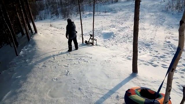 Покатушки на снегокате