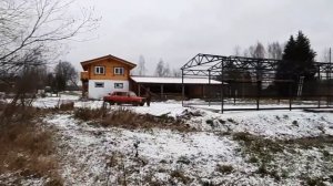 Строительство металлического  ангара!