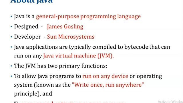 Java - Introduction