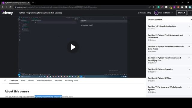 Shared Udemy Course Content: Unlock the Secrets of Python Programming playlist
