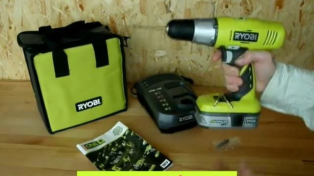 2-rychlostní vrtací šroubovák sada Ryobi CDC 1802 1B - Compact Drill  Driver www.ryobi.EU