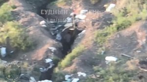 ??☠⚡Залетели в блиндаж ВСУ высокоточным дроном-камикадзе ВТ-40. Попали четко.⚡
