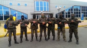 28.06.2014. Луганск. Аэропорт. Обращение 80-й аэромобильной бригады