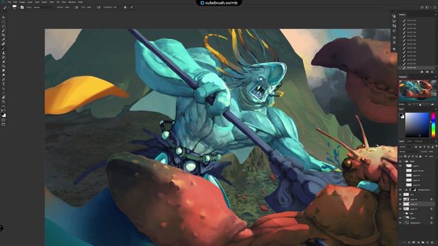 Epic Fantasy Illustration ⚔️ Photoshop Timelapse