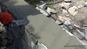 Кладка бутового камня.Стяжка.