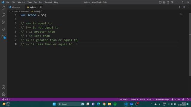 JavaScript Comparison and Logical Operators (With Examples)  | JavaScript Tutorial