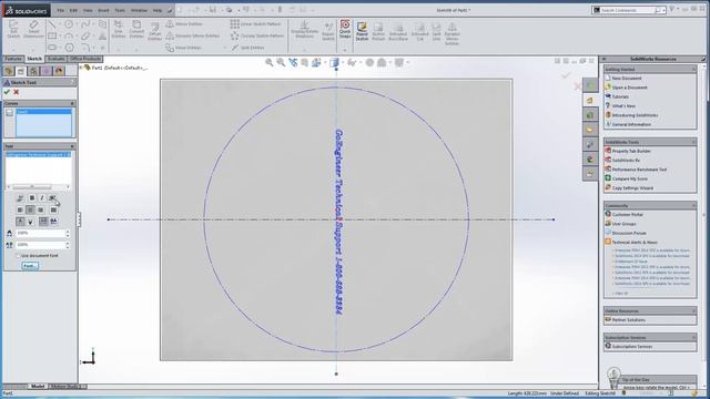 SOLIDWORKS – Text Font 101 смотреть онлайн