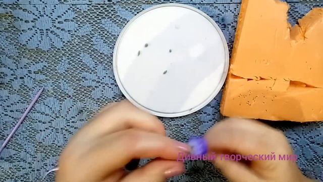 Весенние поделки своими руками. Лепим цветы мускари. DIY ideas.