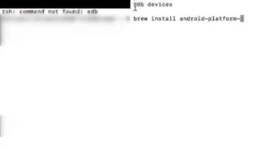 How to fix zsh: command not found: adb in Mac OS