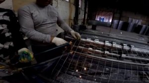 Производство сварной металлической сетки в рулонах