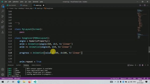 KivyMD Project Music Player UI design with KivyMD | Kivy in Python #5(Part) смотреть онлайн