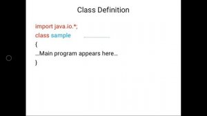 Java program template