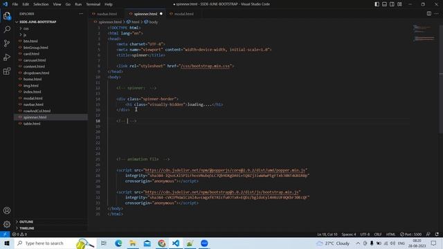 Bootstrap Session 06 (Navbar and Spinner) смотреть онлайн