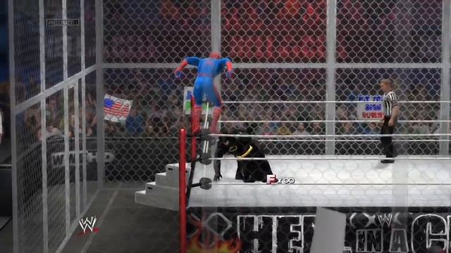 SPIDERMAN VS BATMAN - Hell In A Cell Match смотреть онлайн