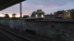 Вологда из окна поезда. Прибытие на станцию Вологда-I