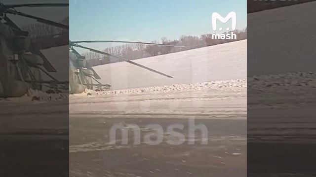 В Брянской области восстановили движение по трассе М-3 после жесткой посадки вертолета Ми-8