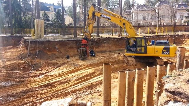 Вибропогружение шпунта