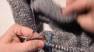 Бесшовный джемпер спицами с баской, мастер-класс. Имитация бокового шва #ЛюдмилаТен