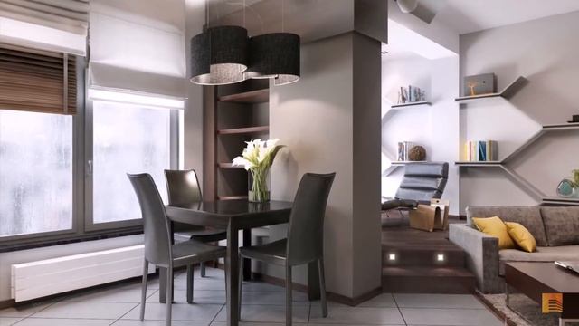 Интерьер квартиры-студии в ЖК «Lake house» смотреть онлайн