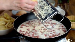 Паста карбонара с полукопчёной колбасой - ВЛАДШЕФ
