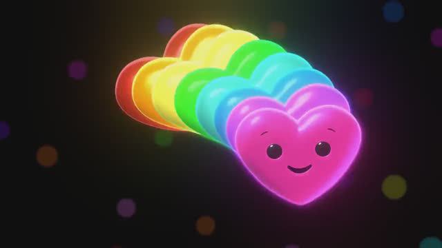 Hey Bear Sensory - Happy Hearts Disco - Dance Video with Funky Music