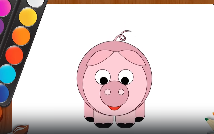 Как нарисовать Поросенка смотреть онлайн