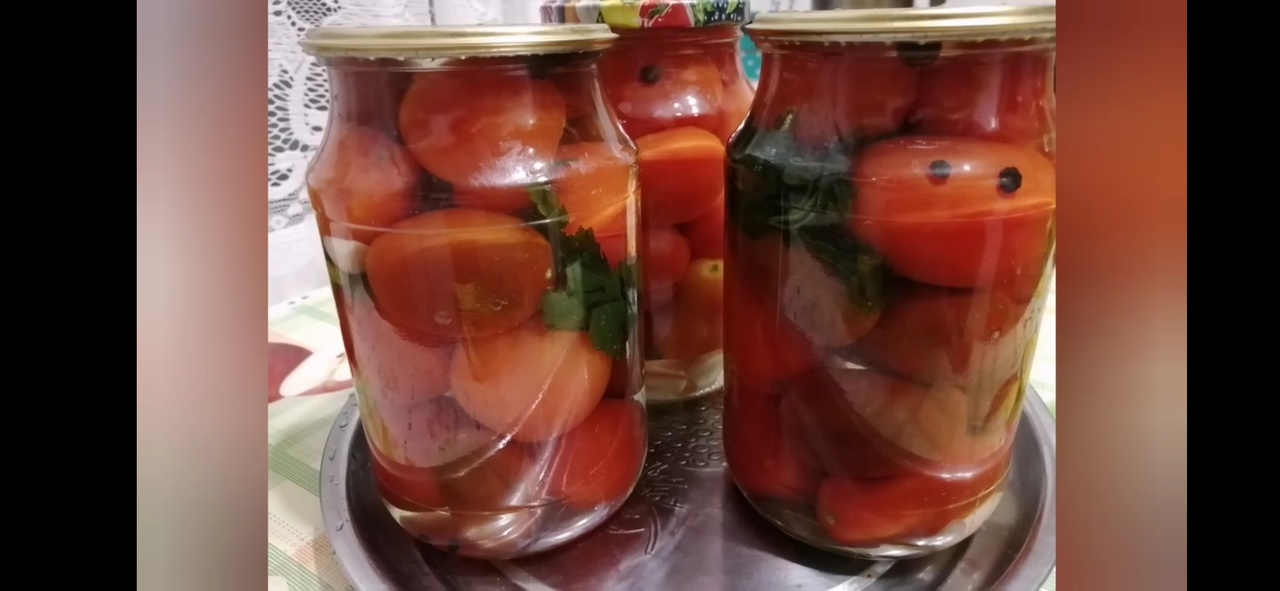 №26 Маринованные помидоры с петрушкой. Заготовки на зиму.