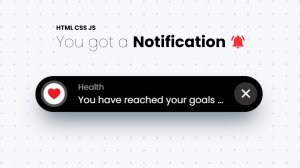 Как создать красивое уведомление для сайта используя HTML CSS и JS.