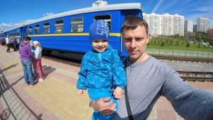 Поездка с детьми на настоящем детском поезде