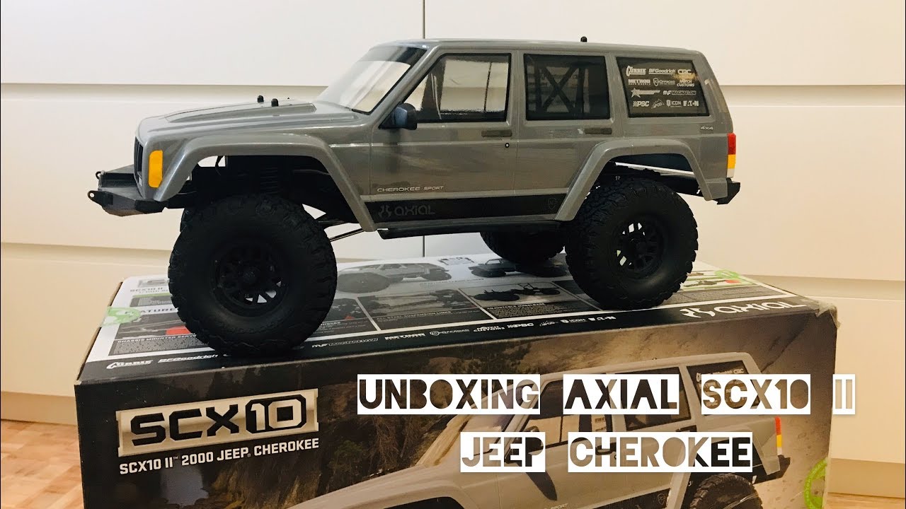 Axial SCX10 II Jeep Cherokee 4WD - распаковка лучшего для трофи...