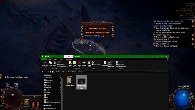 PoEOnDeathReplay - Simple tool to auto trigger Instant Replay on Character Death! смотреть онлайн