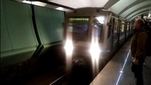 Люблинско-Дмитровская линия метро. 81-717/714.6 с МПУ между вагонами. Зябликово - Селигерская.