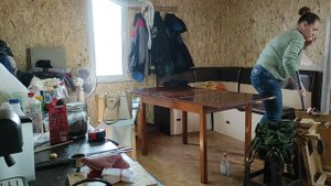 Уборка в бытовке на нашем участке #уборка #участок #дачныйсезон