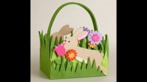 Пасхальные корзинки своими руками из фетра