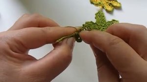 Ирландское кружево  Листик